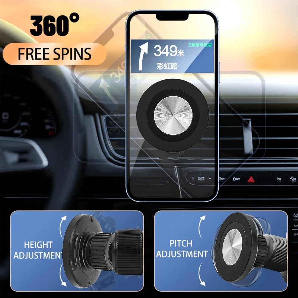 For MagSafe Car Mount Accessories Universal Magnetic Car Phone Holder Parts Suitable for 17mm Ball Head Base Magnet Brackets