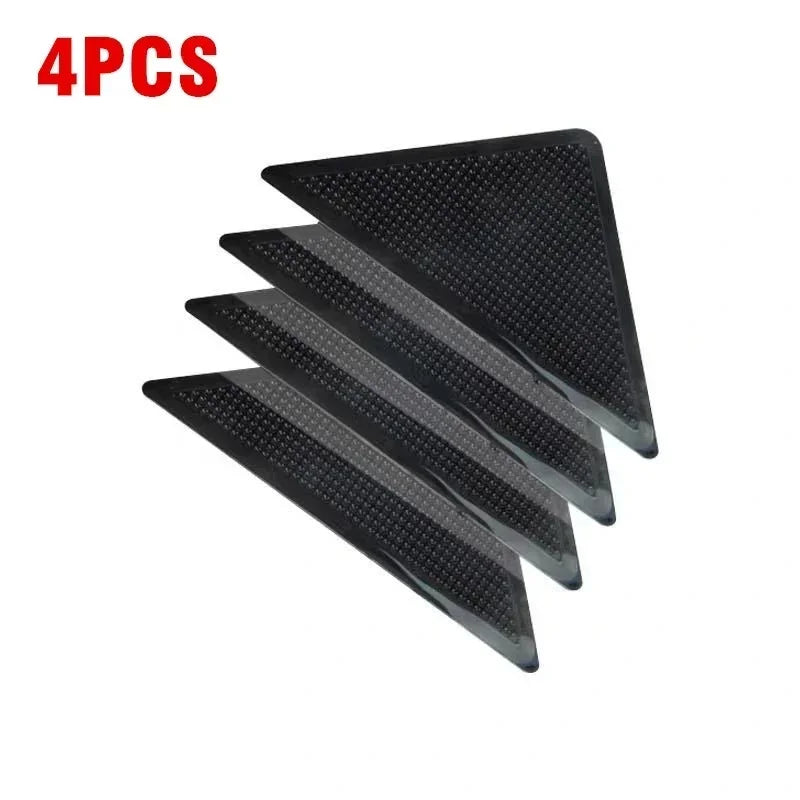 16pcs Carpet Non-slip Sticker Reusable Washable Anti-slip Mat Anti Curling Rug Pads Floor Carpet Corner Clip Fixed Grippers Tape