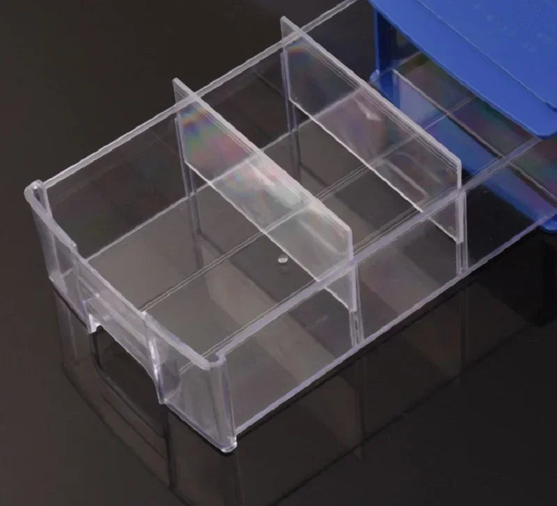 10 Pieces Drawer Storage Box Stackable Rectangular Small Parts Tool Storage Box Office Desktop Organizer