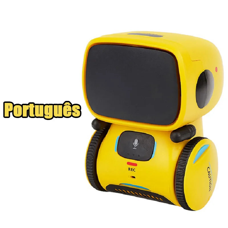 Emo Robot Intelligent Robots Russian & English & Spanish Version Voice & Touch control Toys Interactive Educational Children's G