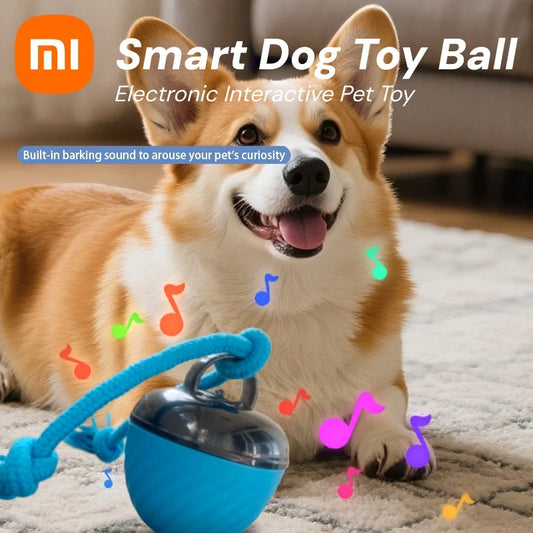 Xiaomi Smart Dog Toy Ball Electronic Interactive Pet Toy Moving Ball Rope USB Automatic Moving Bouncing for Puppy Chew Products