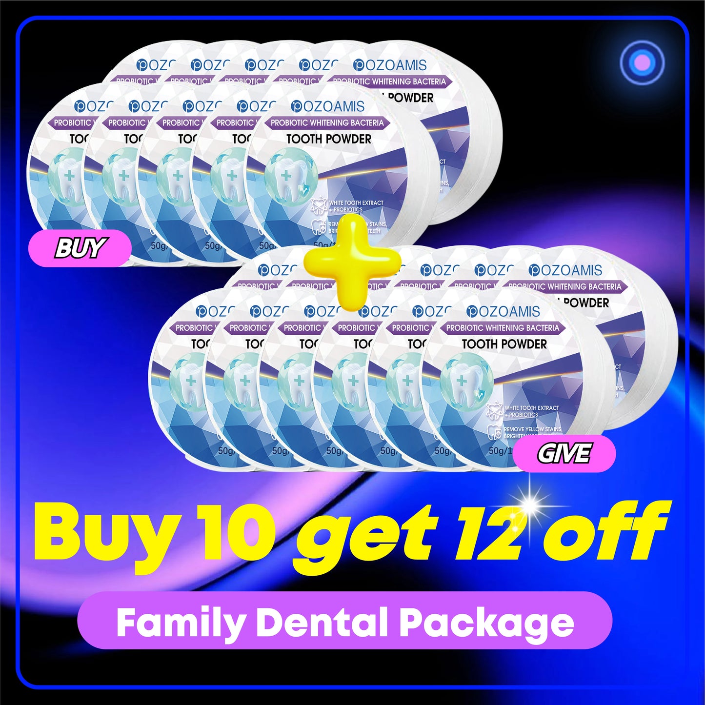 2025 New Technology Effectively Whitens Teeth and Cleansing Plaque Mineral Powder