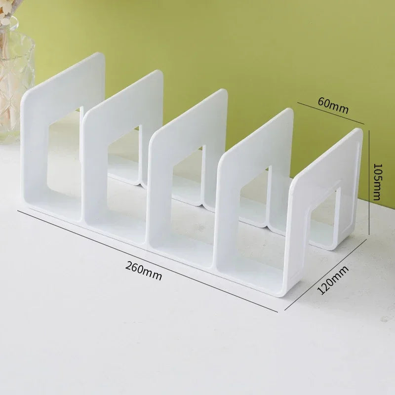 Clear Bag Storage Shelf Divider Acrylic Closet Finishing Divider Purse Handbag Storage Rack Handbag Books Organizer 4 Grids NEW
