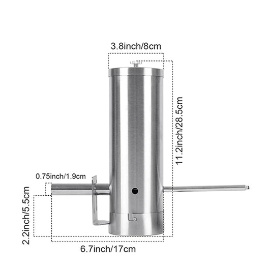 Portable Electric BBQ Smoker with Lid and Air Pump, Wood Pellets Outdoor Cold Smoke Generator