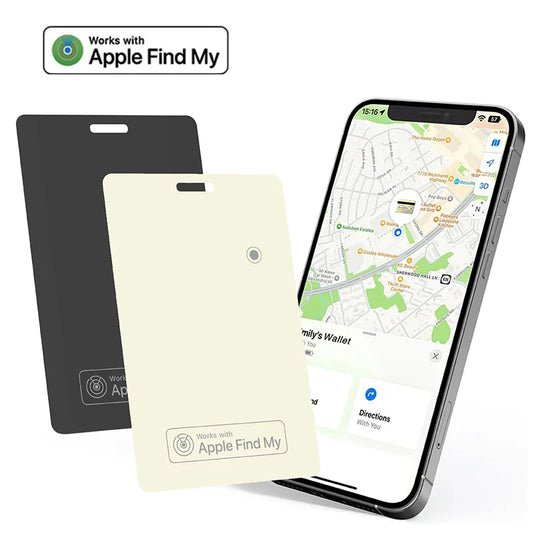 Airtag Card Wallet Tracker Thin 1.6mm, Rechargeable Air Tag Compatible with Find My (iOS Only), Item Finder Locator for Luggage