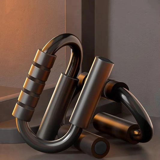 S-type push up support anti-skid foam handle thickened steel pipe household fitness equipment pectoral muscle training equipment