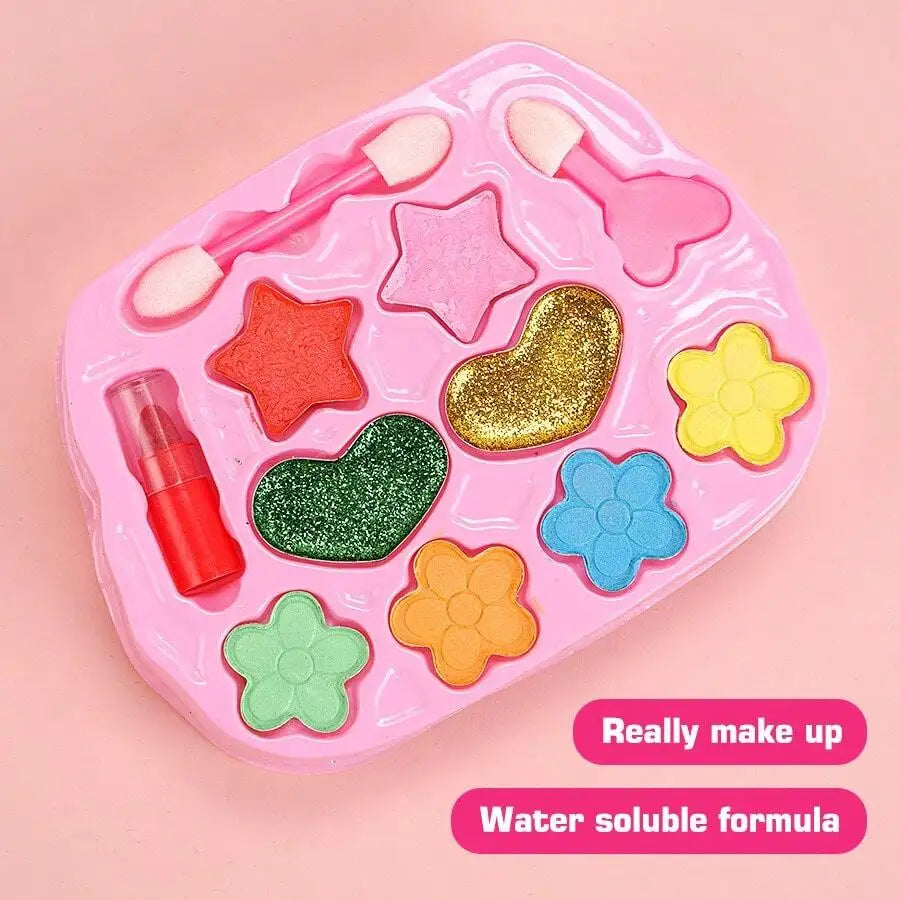 Kids' Dress-Up Toy Set: Makeup Kit, Bowknot Handbag, Jewelry Crossbody Bag | Ideal Gift for Party, Birthday, Christmas