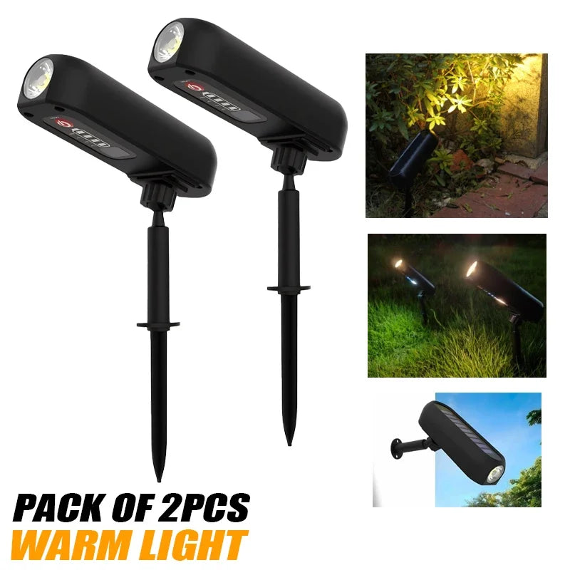 Solar LED Light Outdoor Solar Wall Light IP65 Green Garden Light Solar Spotlights Solar Uplights for Trees Pathway Yard