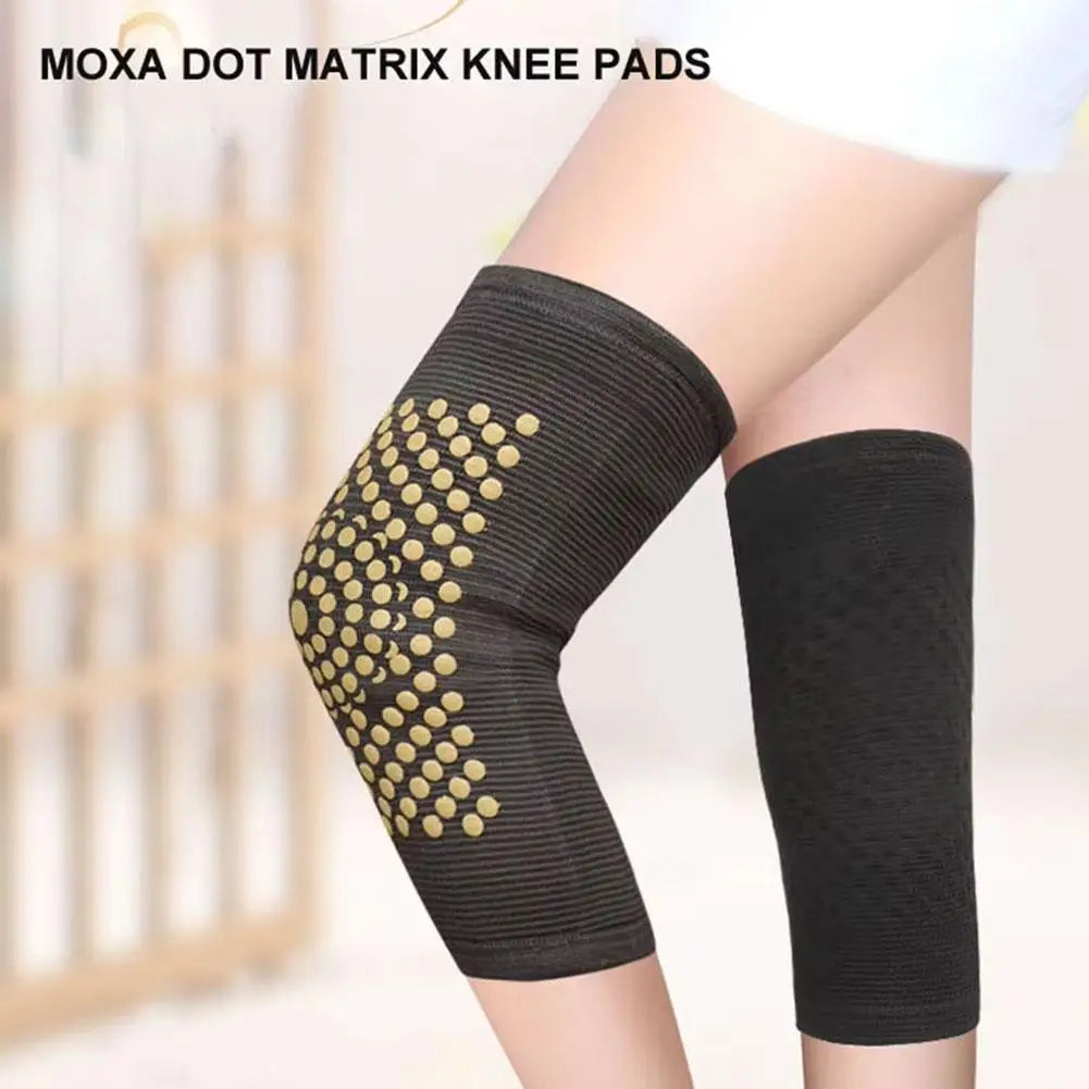 Self Heating Knee Pads,Warm Wormwood Self Heating Knee Brace Support, Long Compression Sleeve for Arthritis Joint Pain Relief