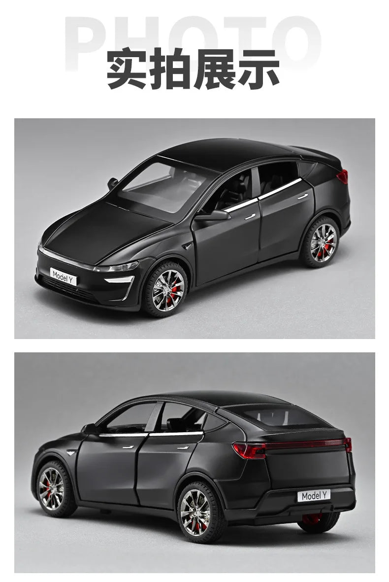 New 1:32 Model Y Electric SUV Metal Alloy Diecast Toy Car Model Sound And Light Children's Toy Collectibles Birthday Gift Friend