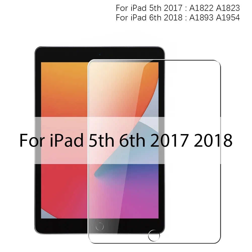 Tempered Glass Screen Protector For iPad Air 5 4 Pro 13 11 12.9 Ipad 9th Gen 10th 8th 7th 6th 5 Mini 6 10.5 9.7 M4 M2 Film