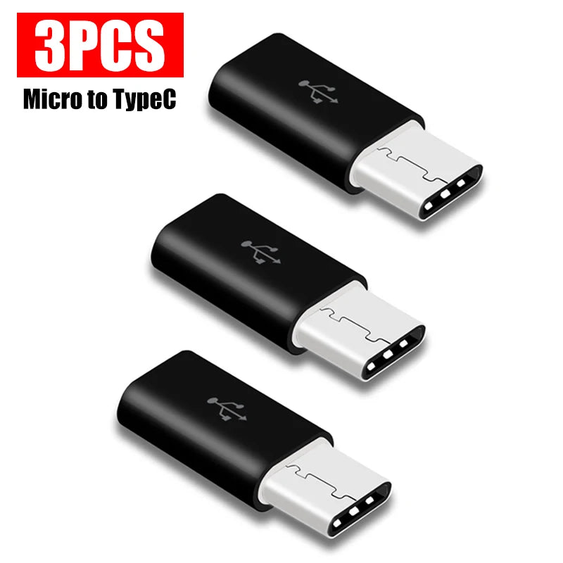 USB Type C To Micro USB Adapter for Phone Tablet Android Charger Data Cable Adapter Micro USB Female To TypeC Male OTG Converter