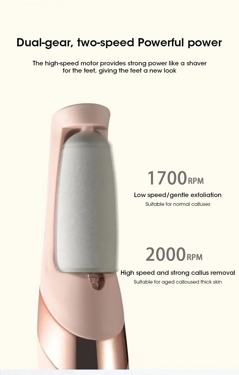 USB Electric Foot File Foot Pedicure Tools Grinder Dead Skin Callus Remover Hard Cracked Remove Callus Rubbing Pedicure FootCare