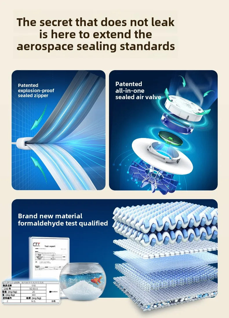 Vacuum Compression Bag No Pumping Clothes Quilt Storage Home Bag Large 3D Vacuum Compression Bags