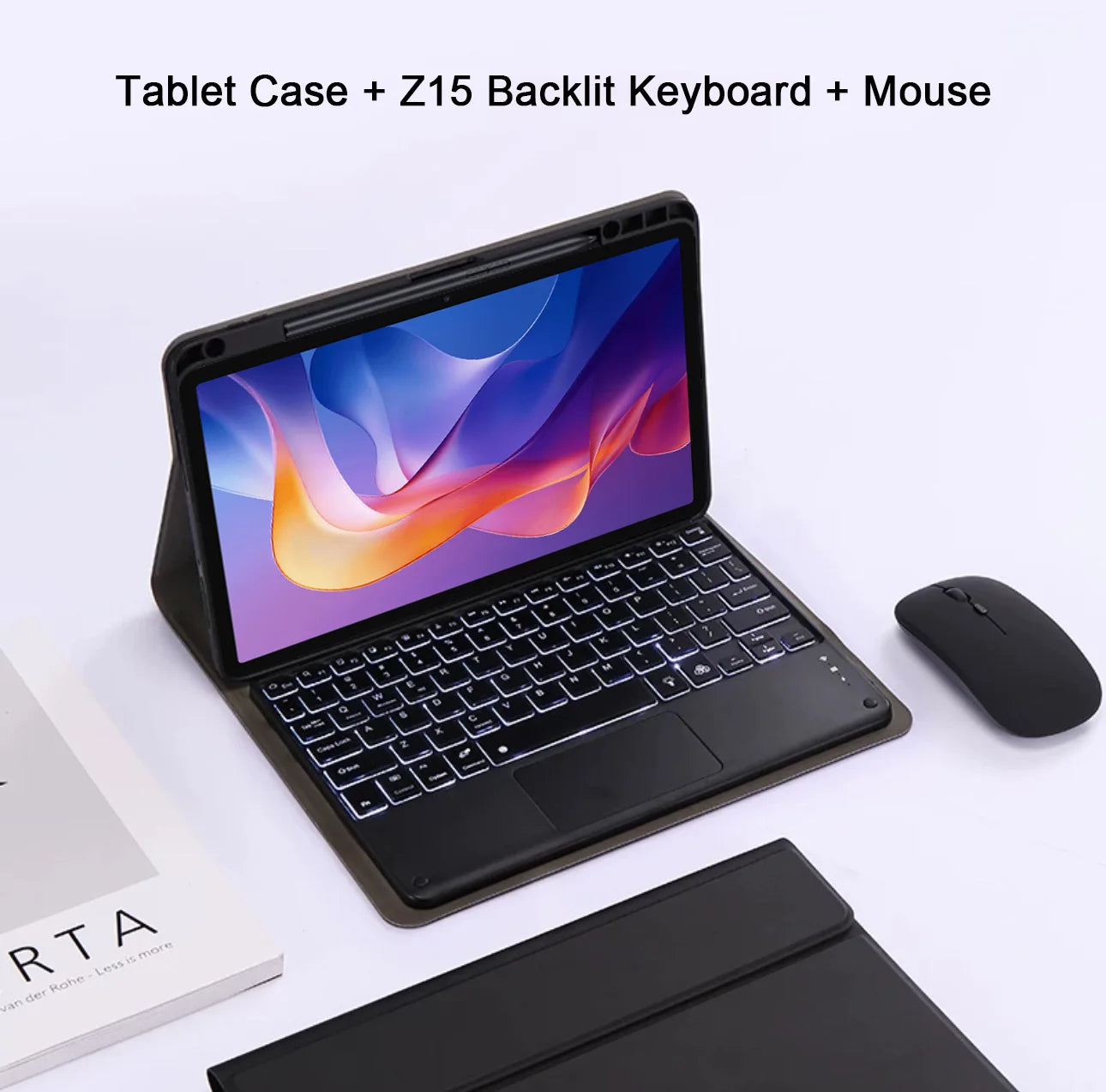 Keyboard Case for Xiaomi Redmi Pad 2 Case, Keyboard Cover For Redmi Pad 2 11-inch Tablet Case Wth Pencil Slot