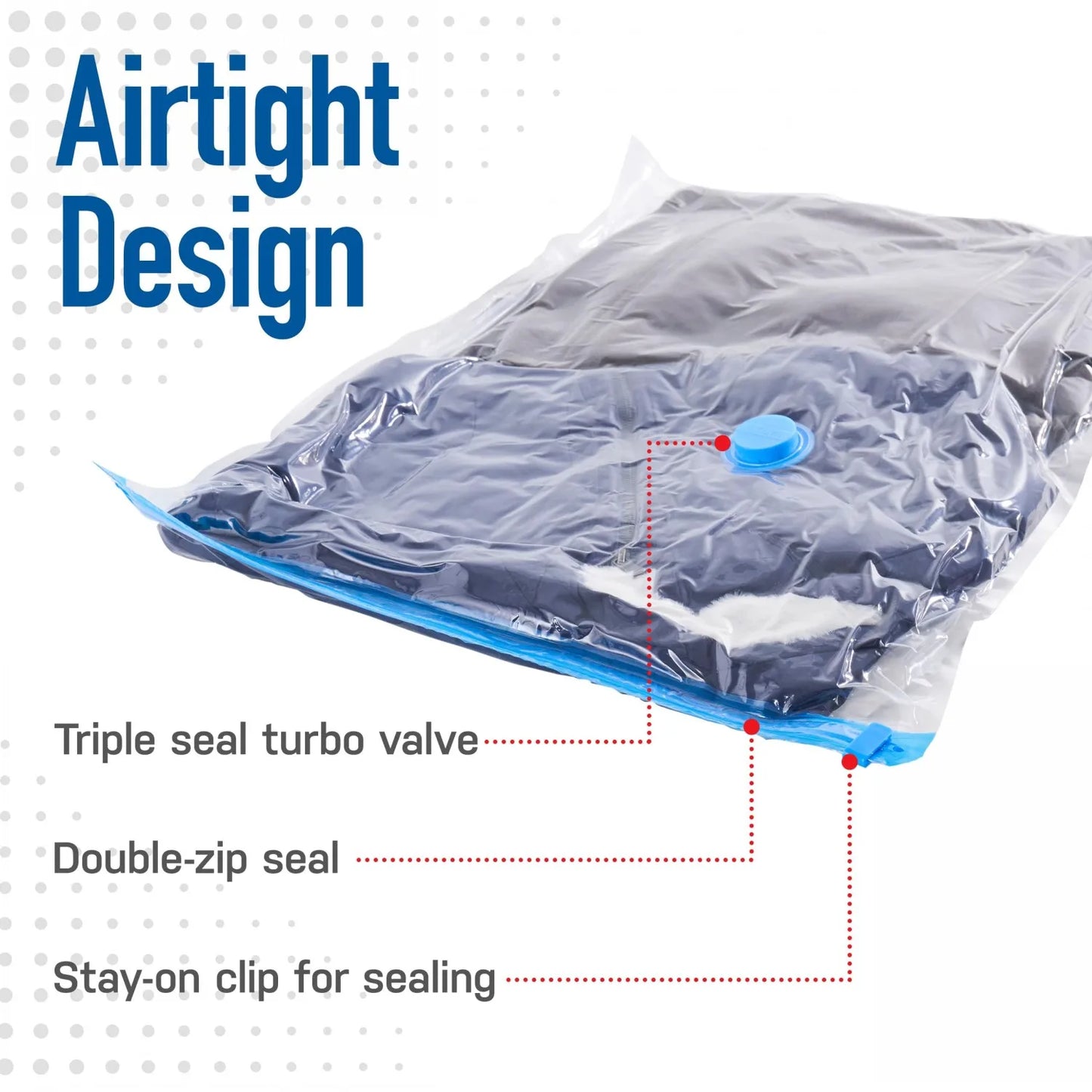 1/5 Pack Vacuum Storage Bags, Space Saver Bags Compression for Comforters and Blankets, Sealer Clothes Travel Packing Organizer