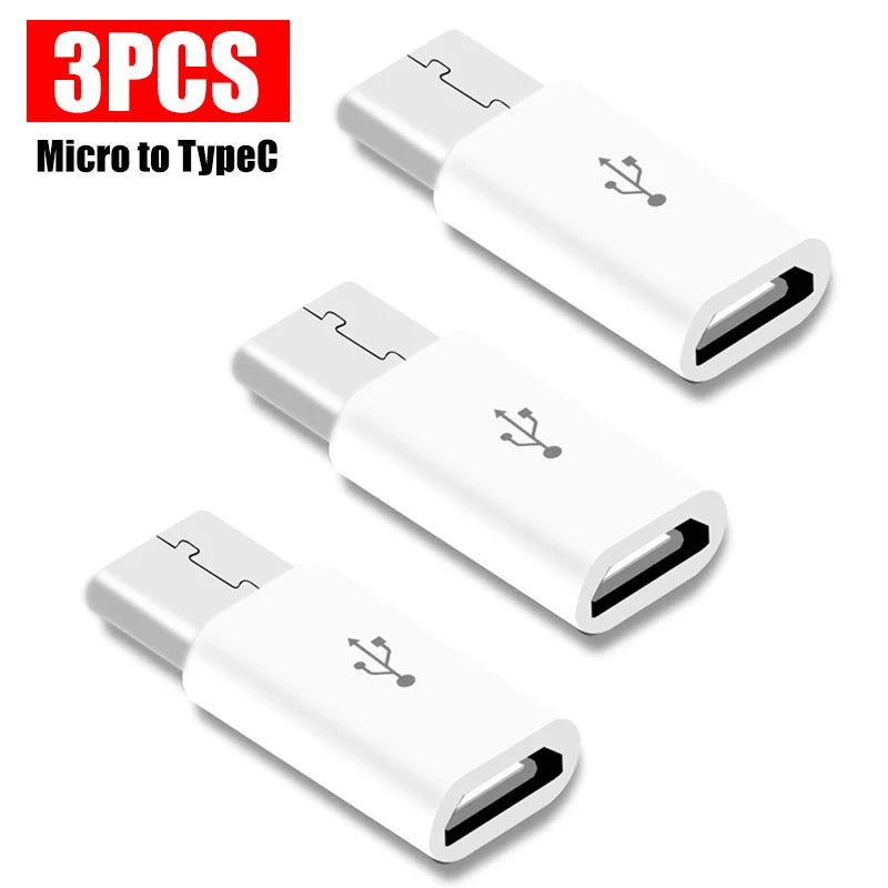 USB Type C To Micro USB Adapter for Phone Tablet Android Charger Data Cable Adapter Micro USB Female To TypeC Male OTG Converter