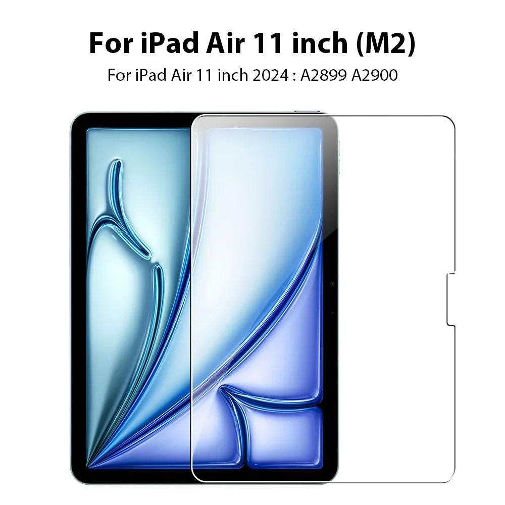 Tempered Glass Screen Protector For iPad Air 5 4 Pro 13 11 12.9 Ipad 9th Gen 10th 8th 7th 6th 5 Mini 6 10.5 9.7 M4 M2 Film