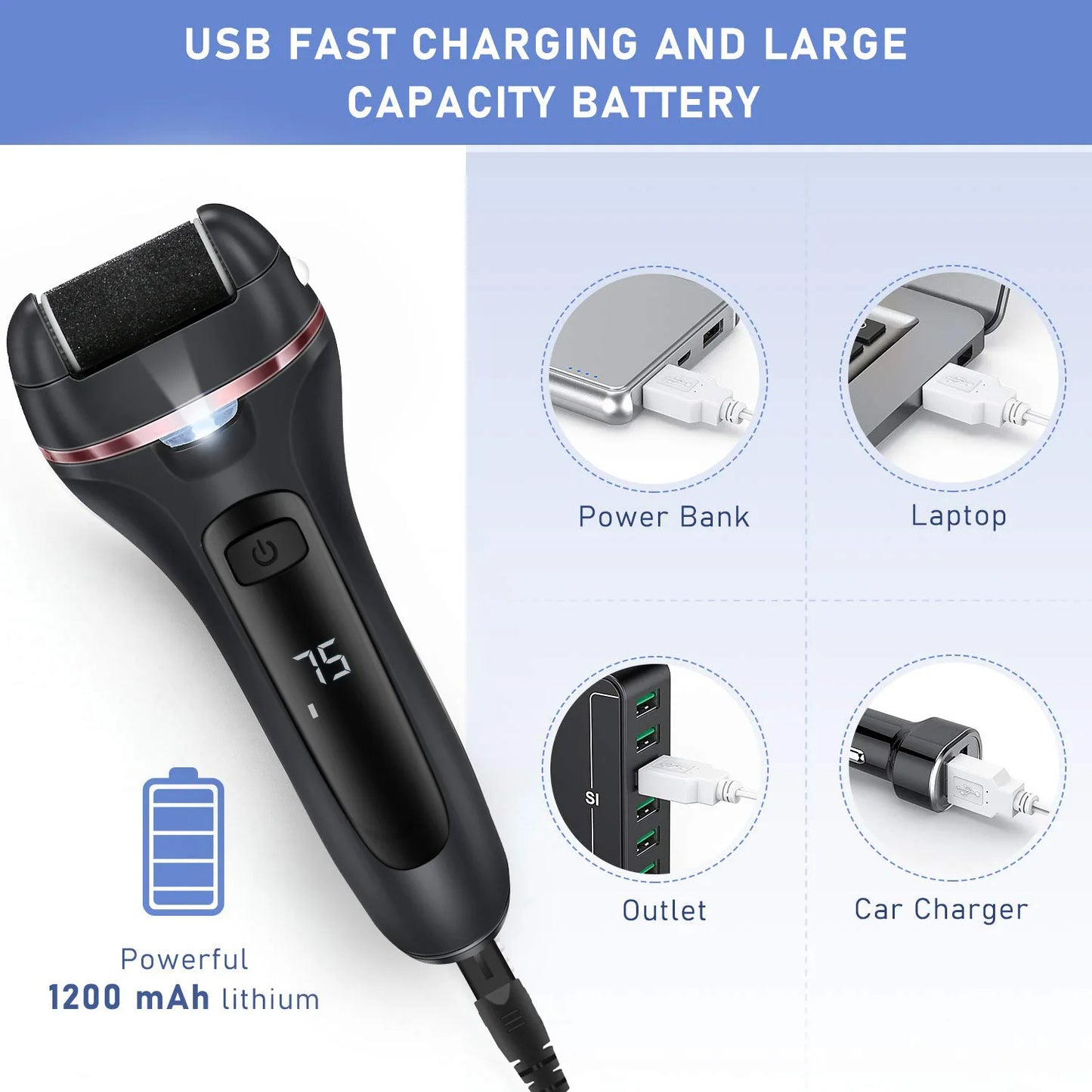Electric Foot Sandpaper foot callus remover pedicure tools pedicure machine callus remover electric  Professional Foot Care