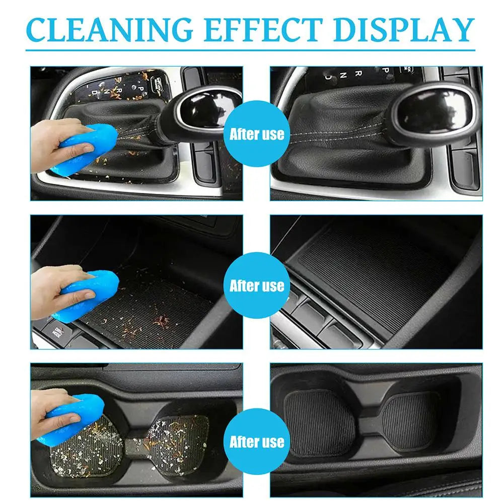 Car Cleaning Gel Air Vent Magic Dust Cleaner Gel Office Gap Wash Mud Removal Rubber Auto Interior Cleaning