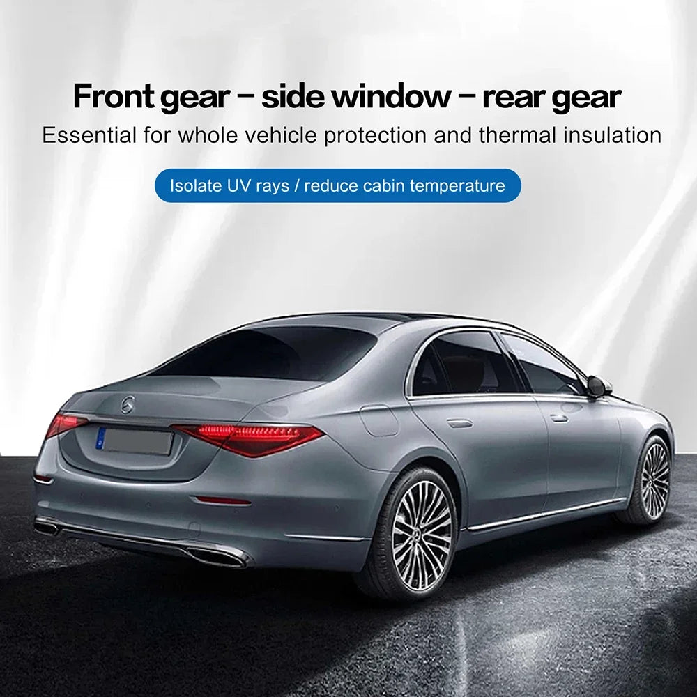 50cmx3/6m Car Window Privacy Tint Film Auto Vinyl Anti Look Dark Glass Foils Sticker Summer Solar UV Films Protector Accessories