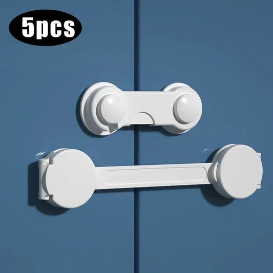 2/5PCS baby proof Cabinet Locks  Multi-function Security Protection Locks Baby Safety Lock Child Protect Refrigerator Lock