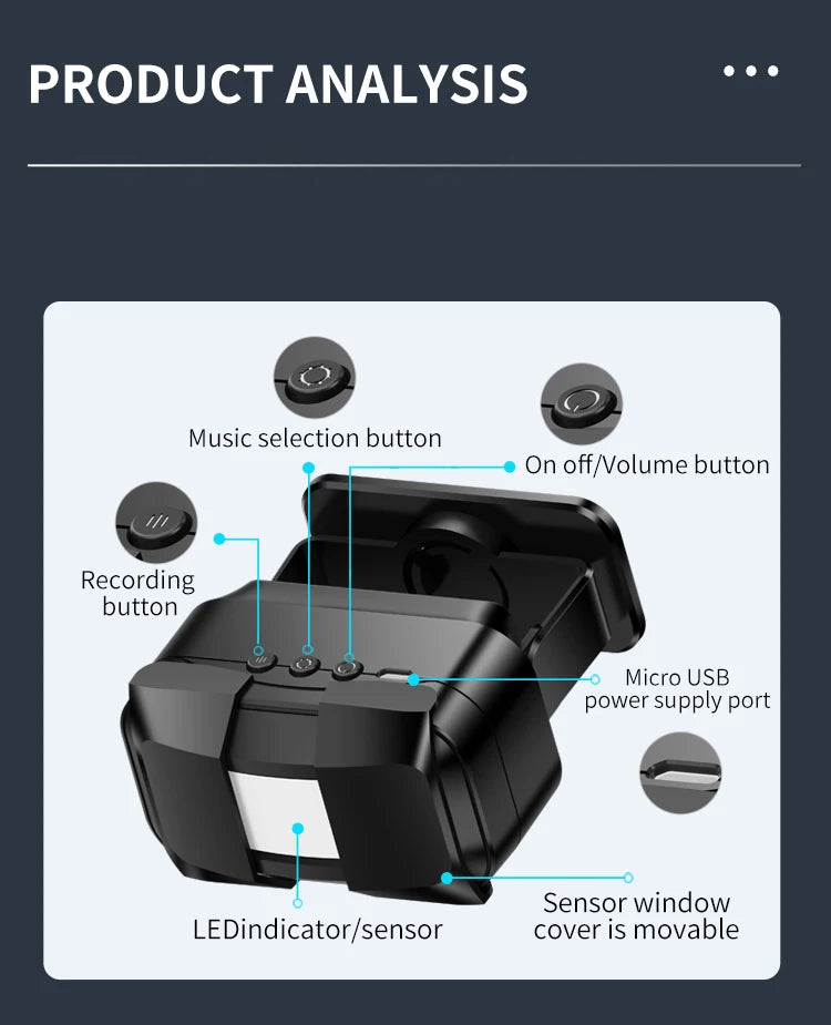 Wireless Guest Welcome Chime Alarm Door Bell PIR Motion Sneosr for Shop Company Entry Security Protection Smart Doorbell
