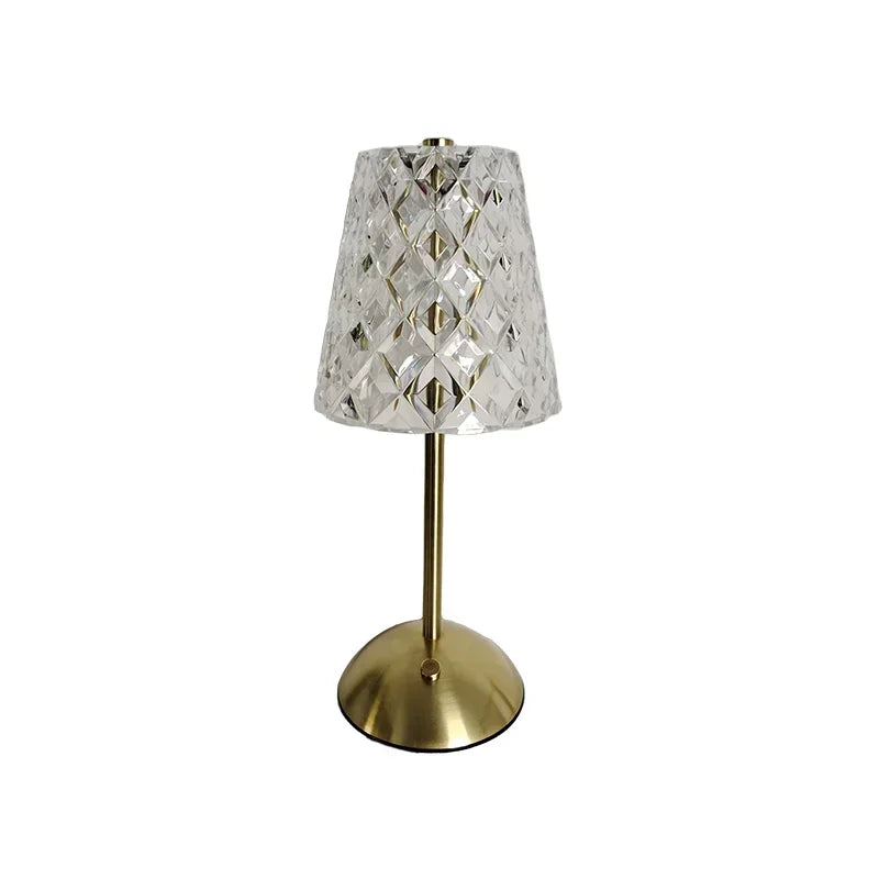 USB Rechargeable LED Table Lamp Touch Sensor Desktop Night Light For Bar Hotel Restaurant Bedroom Atmosphere Room Decor Lighting