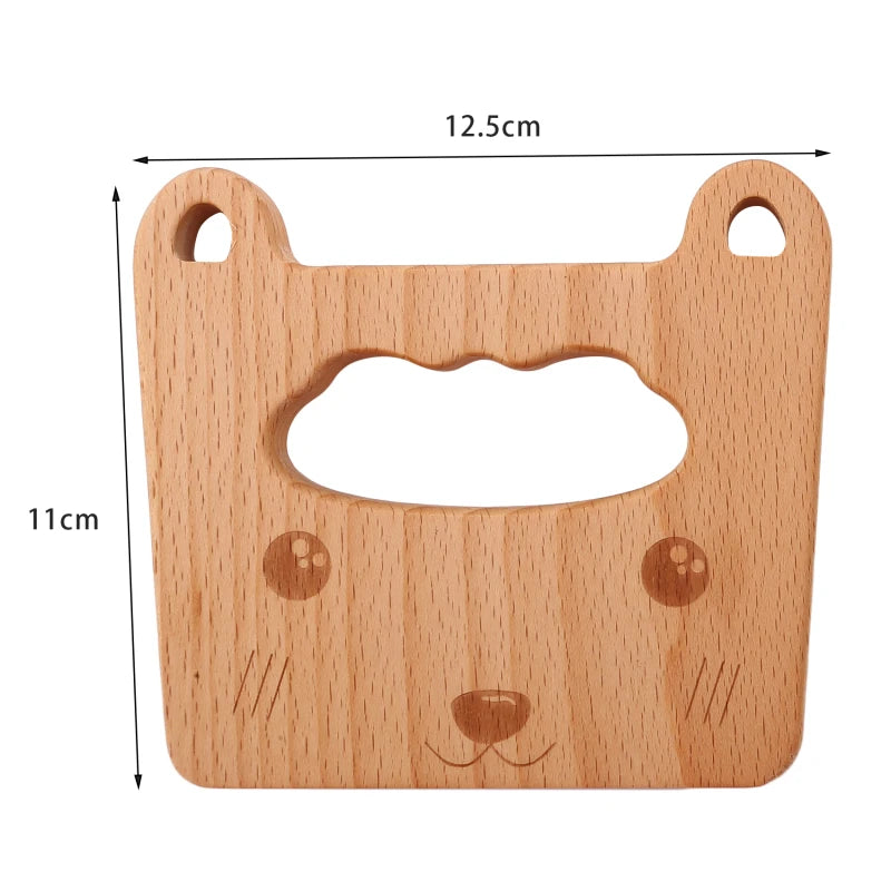 Wooden Montessori Knife Kids Cooking Toys Educational Safe Knives Cut Fruit Basic Toys & Life Skills Kitchen Tools For Toddlers
