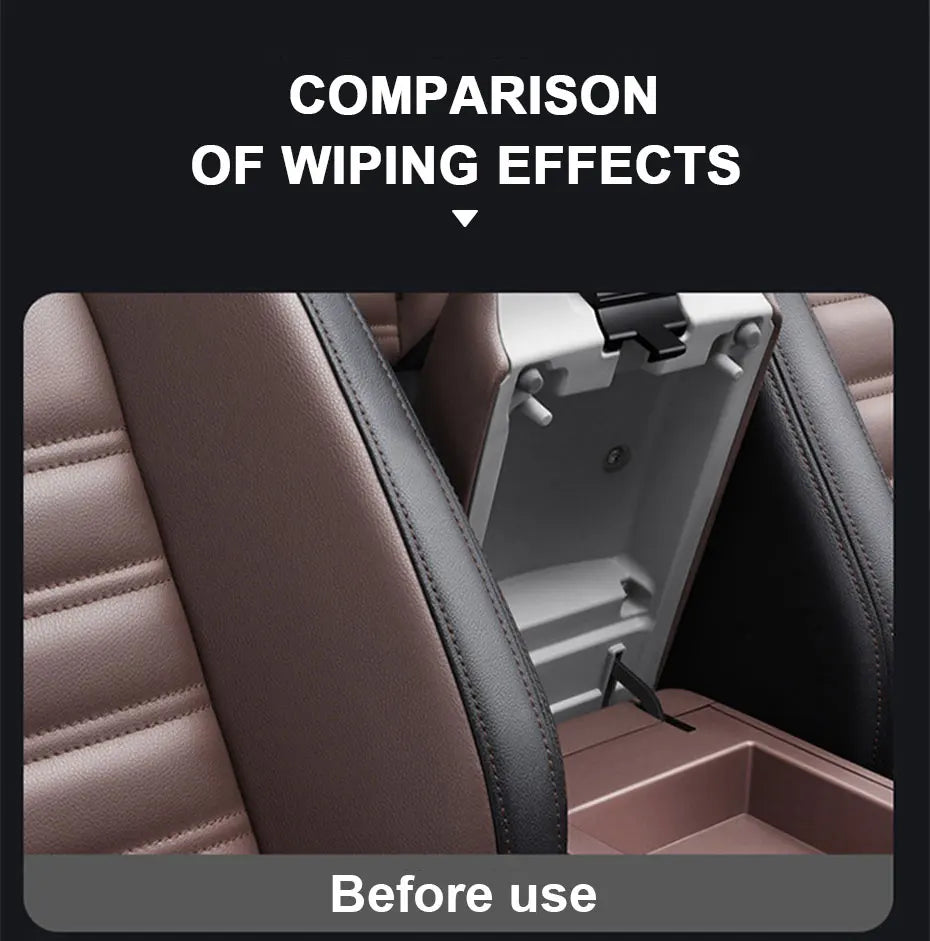 SEAMETAL 80pcs/bag Car Interior Cleaning Wipes Multi-function Car Dashboard Seat Leather Nursing Brightening Wipes Car Wash Care