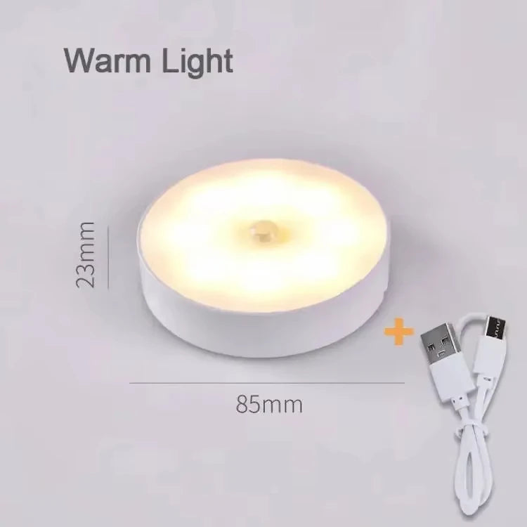 Motion Sensor LED Night Light USB Rechargeable Night Lamp For Kitchen Cabinet Wardrobe Lamp Staircase Wireless LED Closet Light