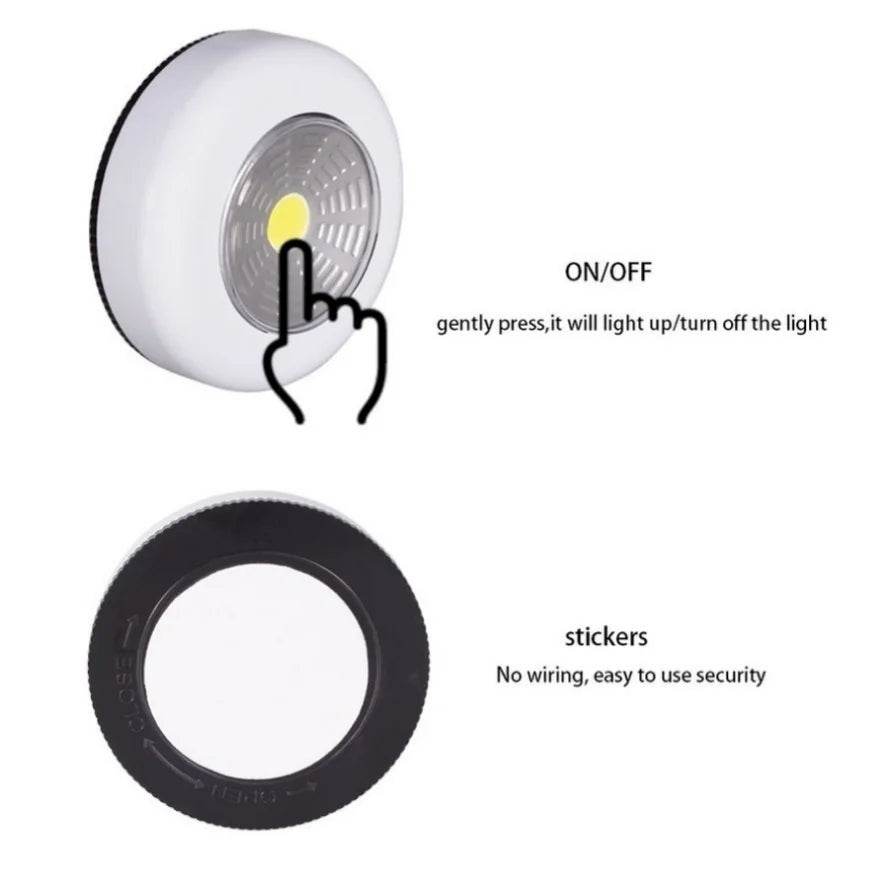 1/2/3/5 LED Night Light COB Touch Light Under Cabinet Led Wireless Wall Lamp Wardrobe Cupboard Drawer Closet for Bedroom Kitchen