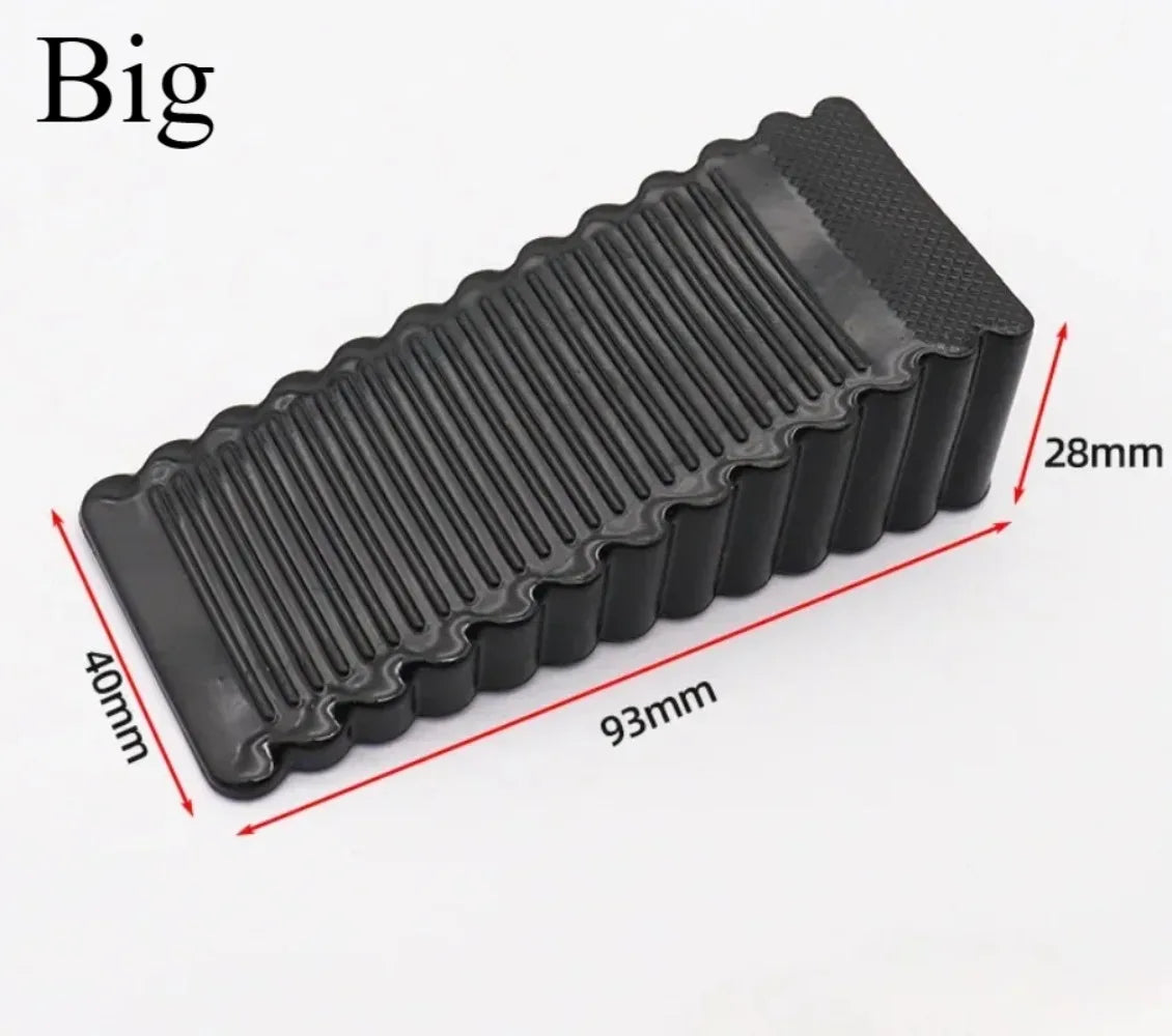 Rubber Door Stopper Movable No Drill Anti Slip Anti Collision Front Wedge for Home Household Furniture Protector