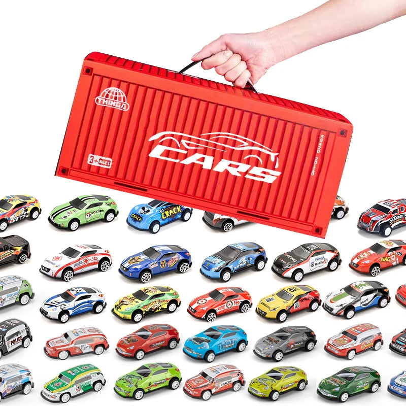 48pcs alloy cars, racing car models, children's toy cars, tin cars, racing car models, classic car models, Christmas g