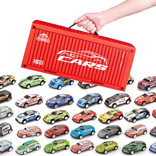 48pcs alloy cars, racing car models, children's toy cars, tin cars, racing car models, classic car models, Christmas g