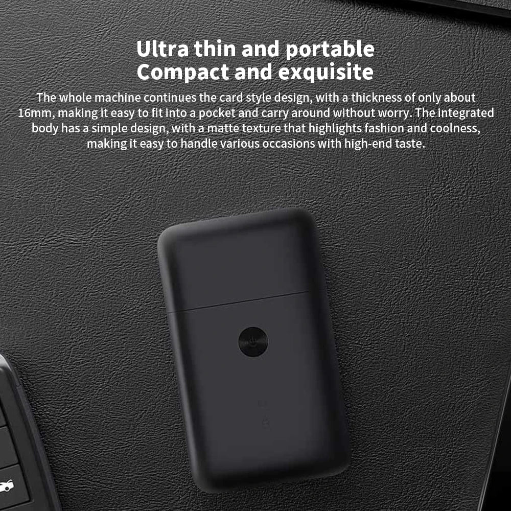 Xiaomi Mijia Electric Shaver Dual Cutter Blade Reciprocating High-Speed Motor Magnetic Suction IPX7 Waterproof Portable Razor