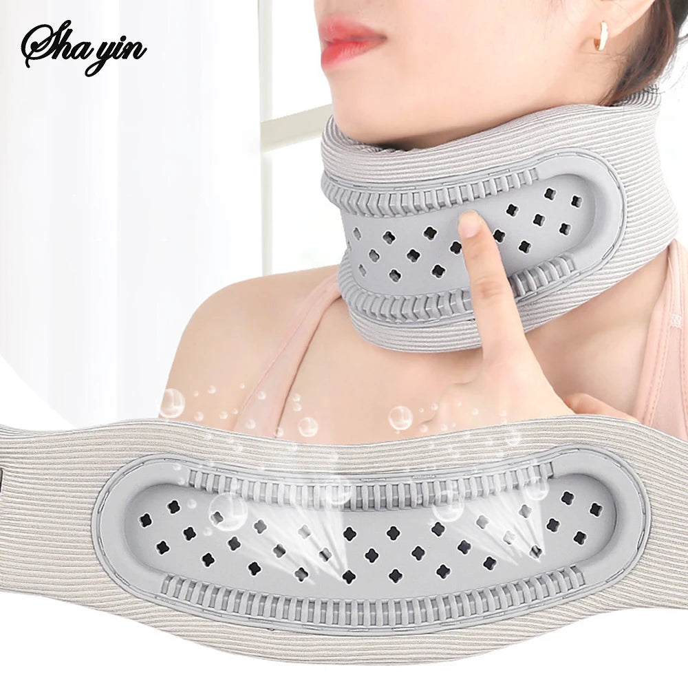 Neck Brace Anti Bowing And Neck Protection Household Portable Neck Forward Leaning Cervical Corrector Breathable Neckband Cover