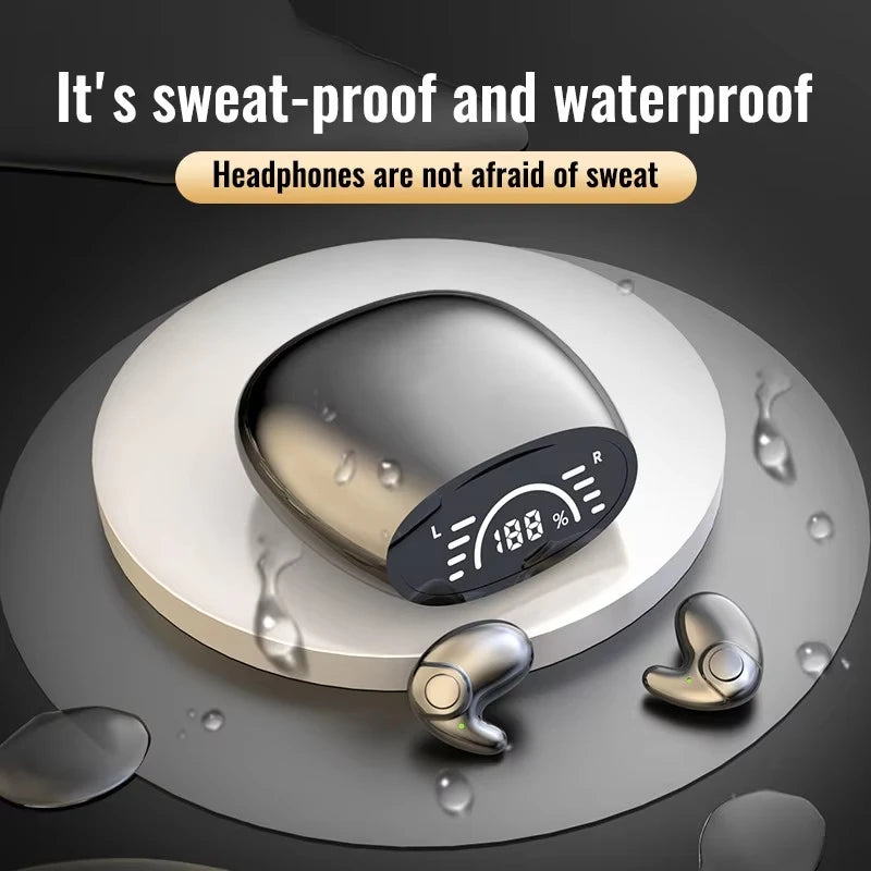 Sleep Invisible Headset Noise Cancelling Wireless Headsets Waterproof Sports Stereo With Mic Bluetooth Earohone