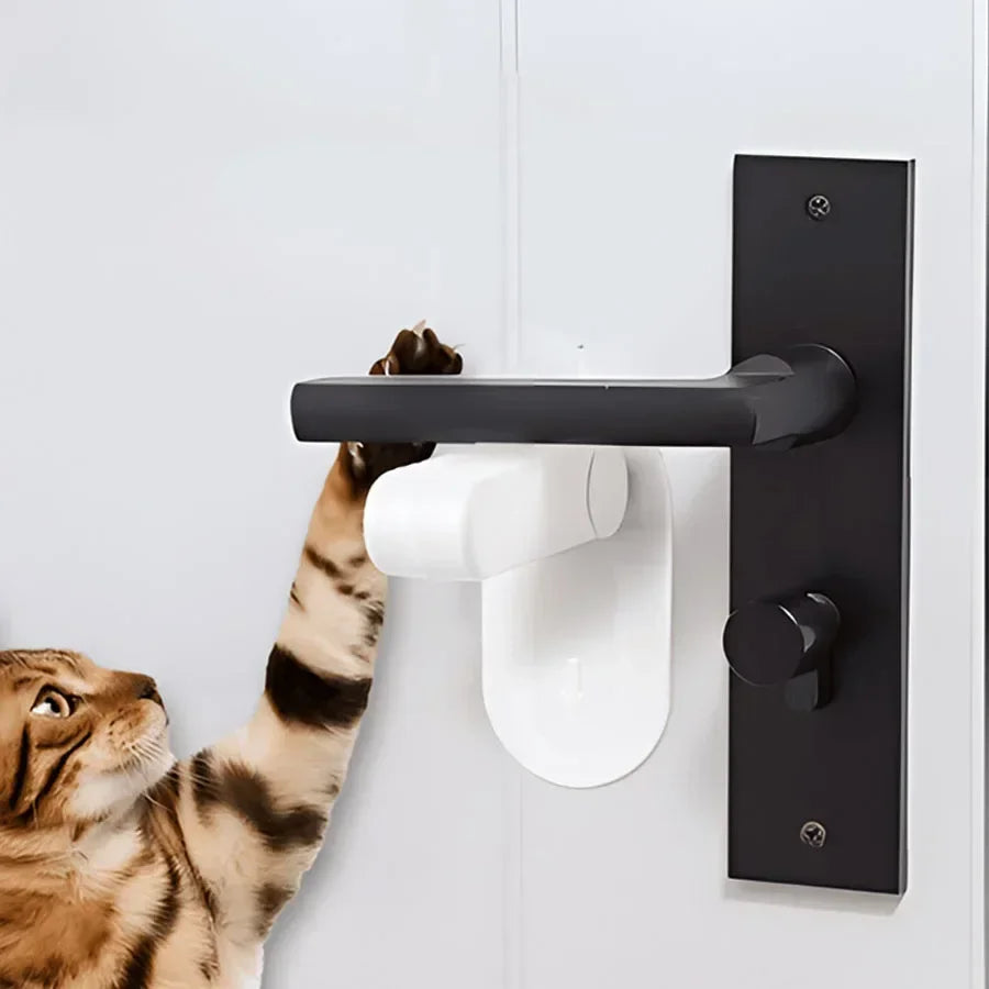 new Door Lever Lock Universal Anti-open Handle Child Baby Safety Locks Punch-free Multifunction Hidden Button Buckle Safety Lock