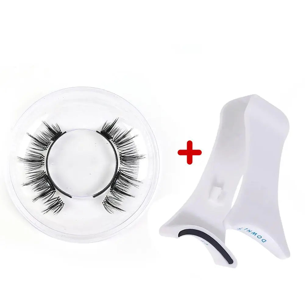 3D Magnetic Eyelashes Handmade Natural Magnetic False Eyelashes Reusable Magnetic Eyelashes Tweezers Set