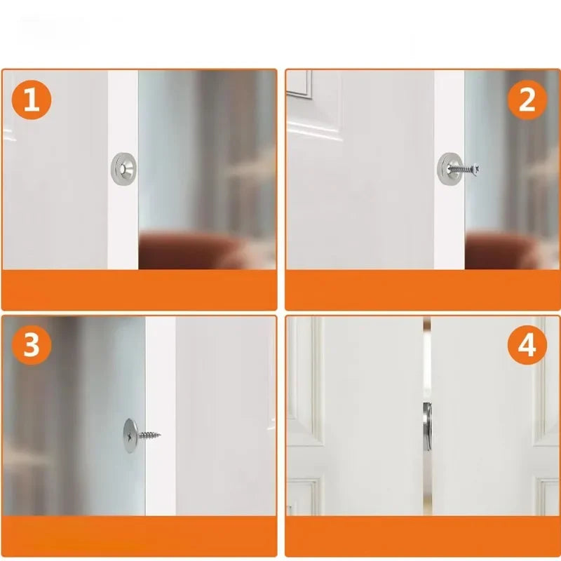 Cabinet Door Magnet Catches Round Metal Magnetic for Wardrobe Hidden Closing Magnetic Door Catch Closer for Furniture Hardware