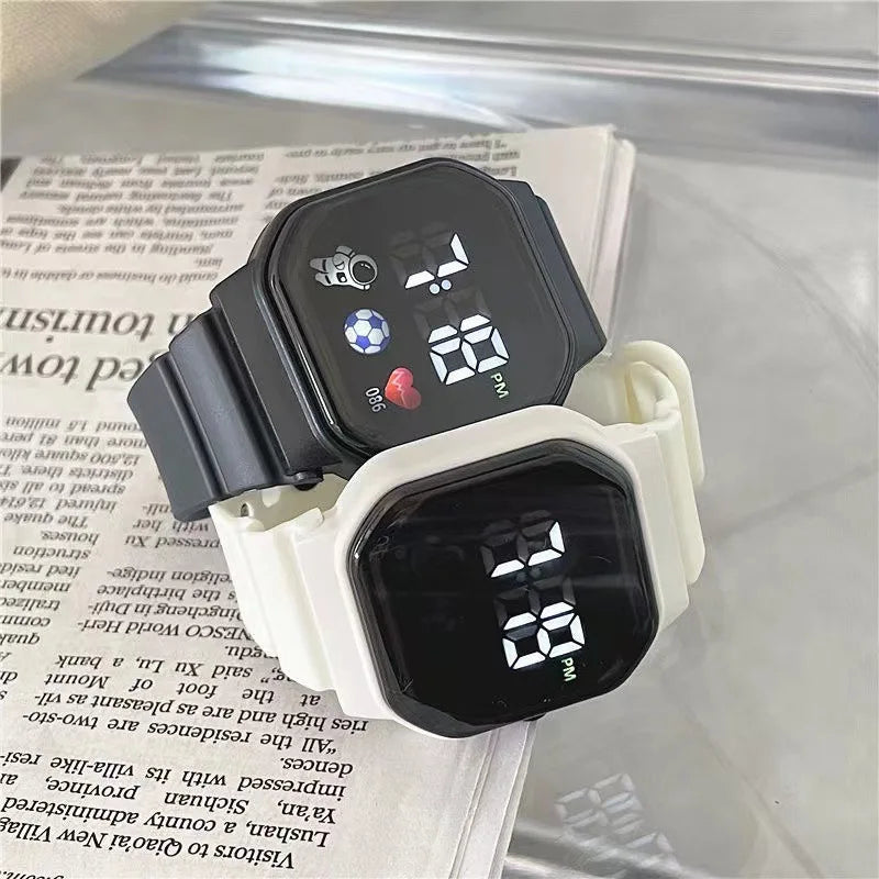 Kids Watch Sport LED Digital Watches Spaceman Silicone Strap Waterproof Electronic Wristwatch for Children Boys Girls Gifts