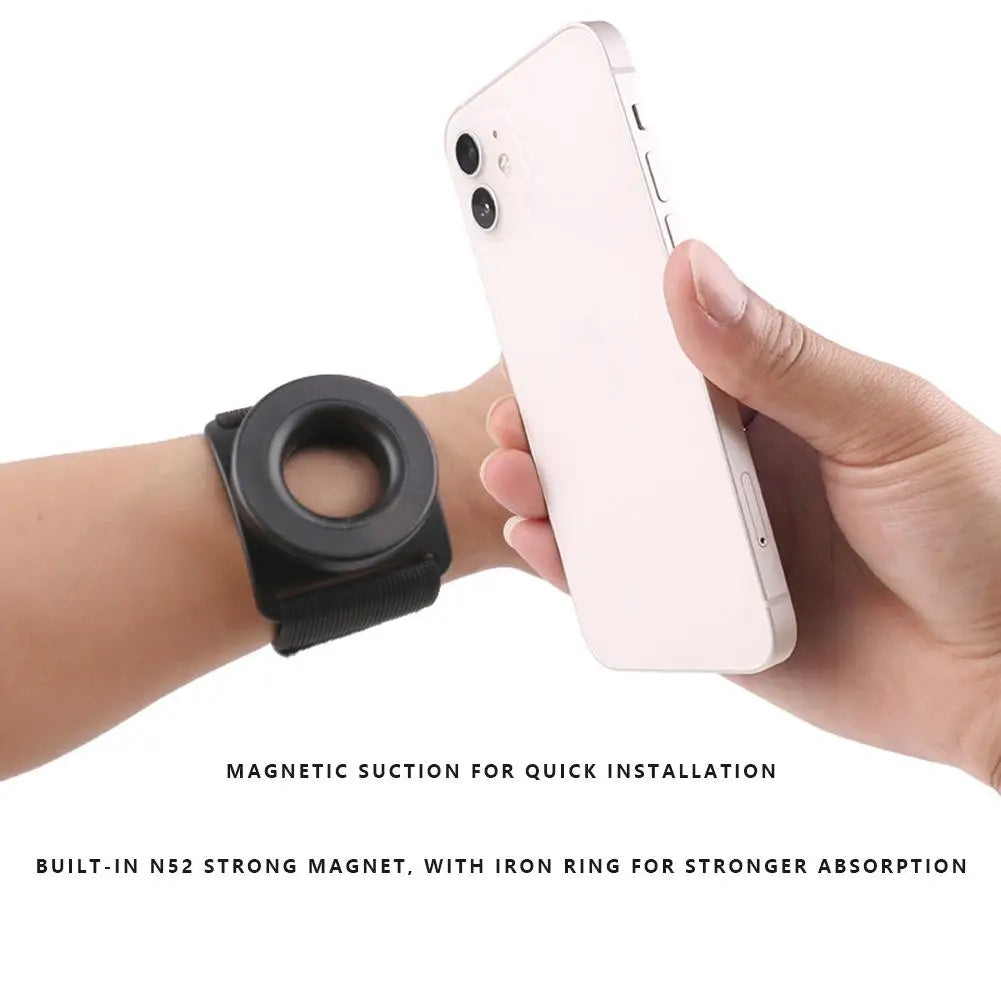 Wrist Strap Magnetic Phone Holder For Magsafe Mobile Phone Universal Wristband Magnetic Holder For Live VLOG Fitness Driver