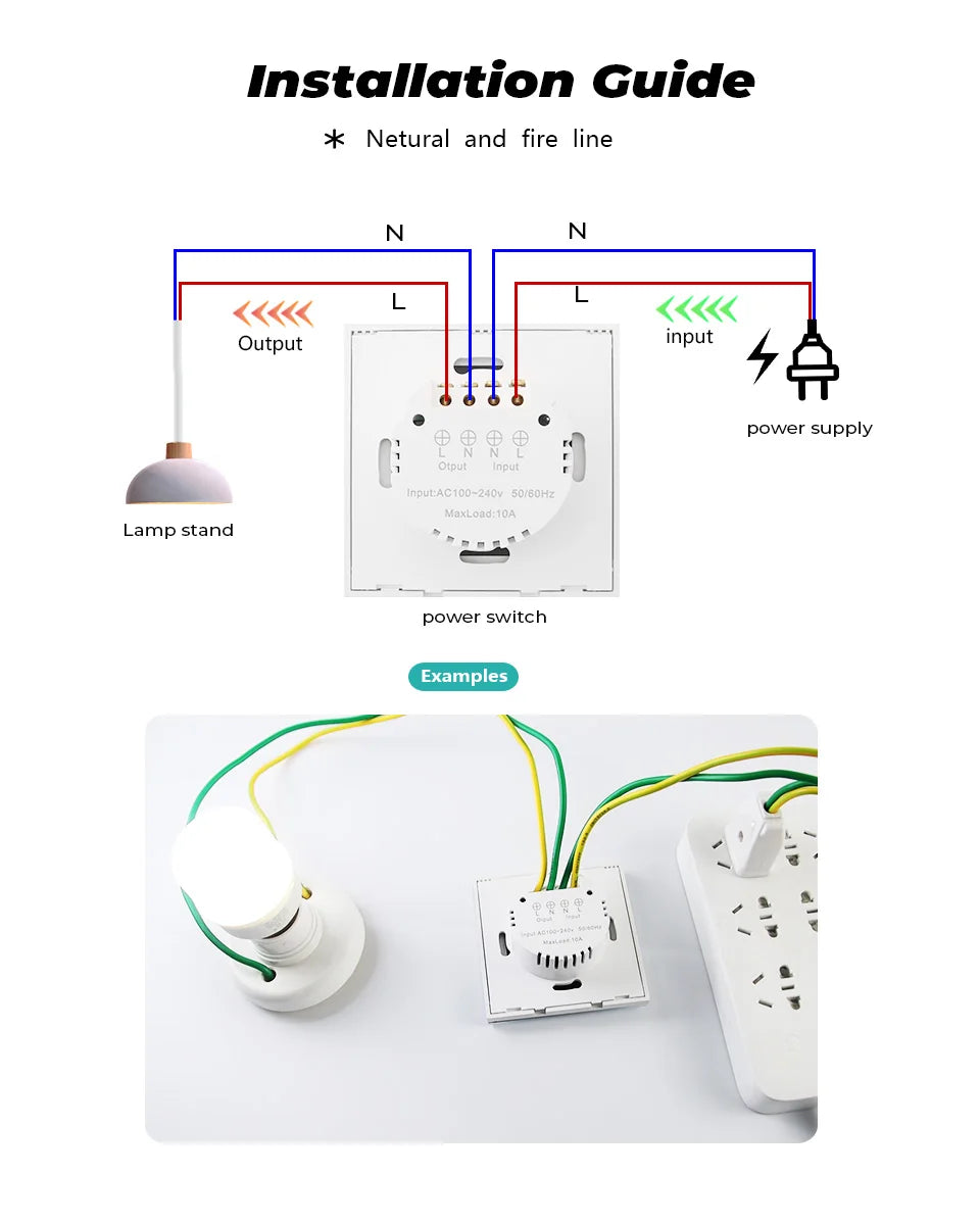 Wall Smart Light Switch Infrare IR Sensor No Need Touch EU Glass Screen Panel Electrical Power Auto On Off Lamp
