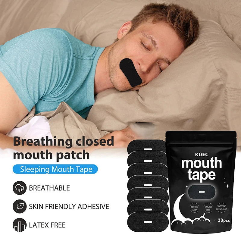 Stop Snoring Patch Nose Breathing Correction Improve Sleeping Promoting Better Breath Portable Night Sleep Mouth Orthosis Tape
