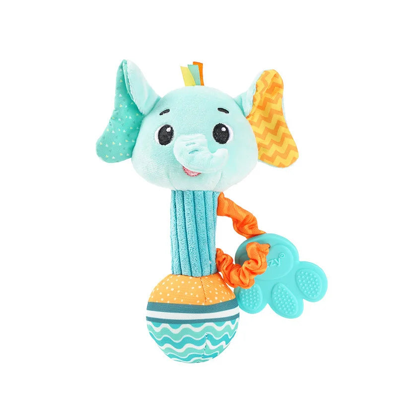 Baby Rattles Soft Hand Grab Sensory Shaker Teething Toys for BabiesSensory Plush Animal Toys for 0 12 Months Newborn Toys Gifts