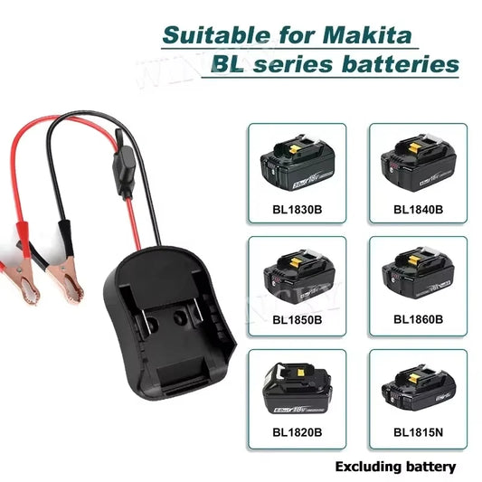 Igniter Jump Starter For Makita For DeWalt For Milwaukee 18V Car or Motorcycle Lithium Battery Emergency Power Supply