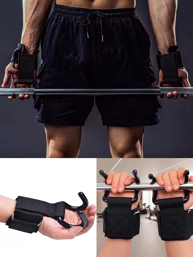 1/2pc Dumbbell Wrist Guard Non-Slip Weight Lifting Hooks  Of Deadlift Chin And Fitness Hook Training Pull-Up & Fitness Training