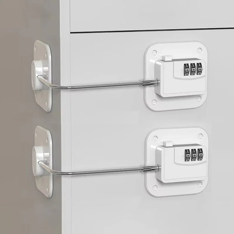 Baby Safety Password Lock Multi-Functional Door Window Kids Protection Locks Anti-Pinch Hand Drawer Refrigerator Cabinet Buckles