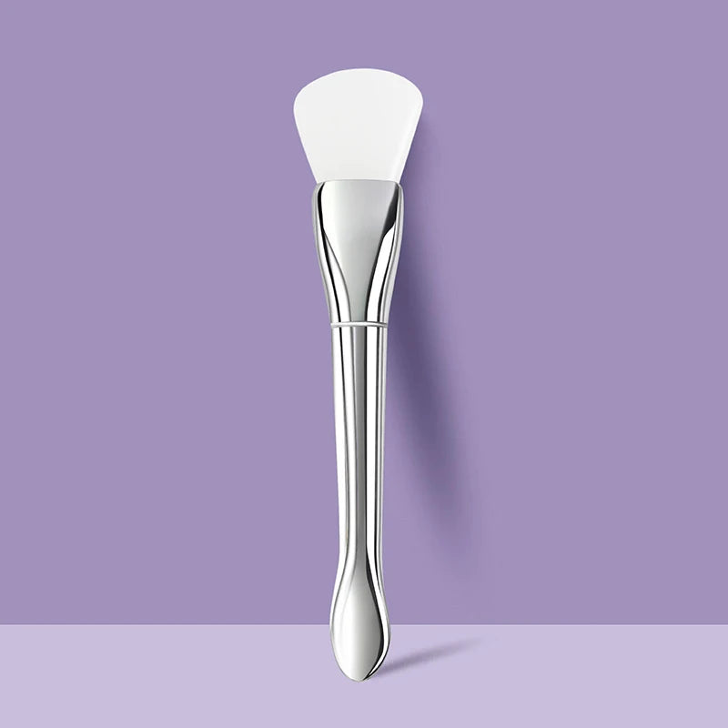 1/4 PCS Silicone Facial Mask Brush Soft Head with Scraper Integrated Dual-use Mud Film Brush DIY Film Adjusting Beauty Tools
